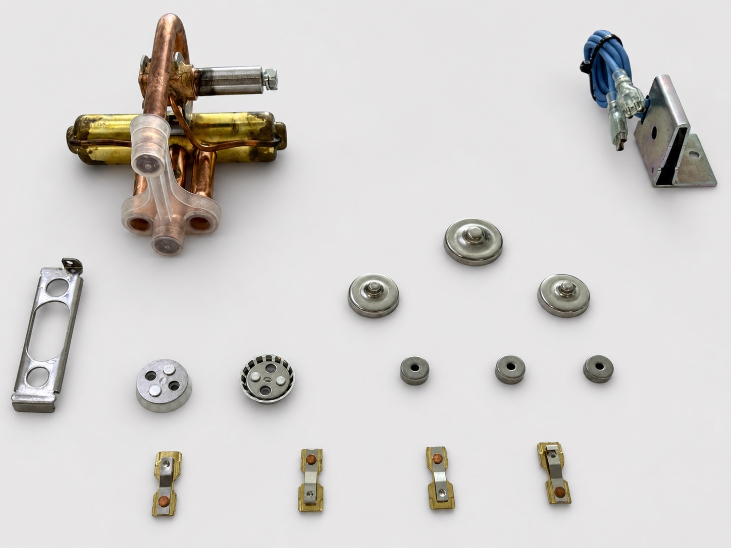 Contact bridges and formed component range