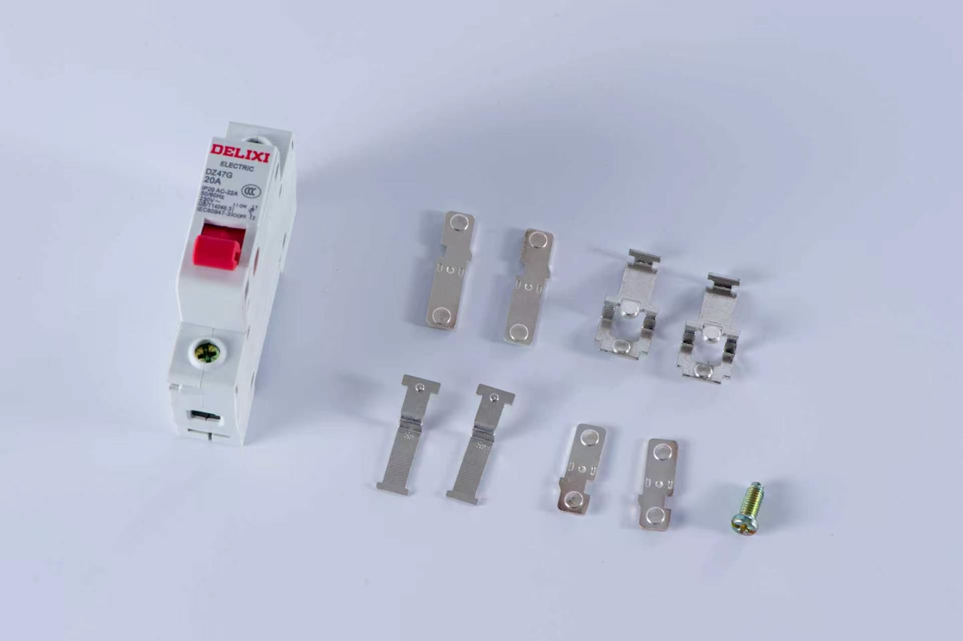 Miniature circuit breaker contact components